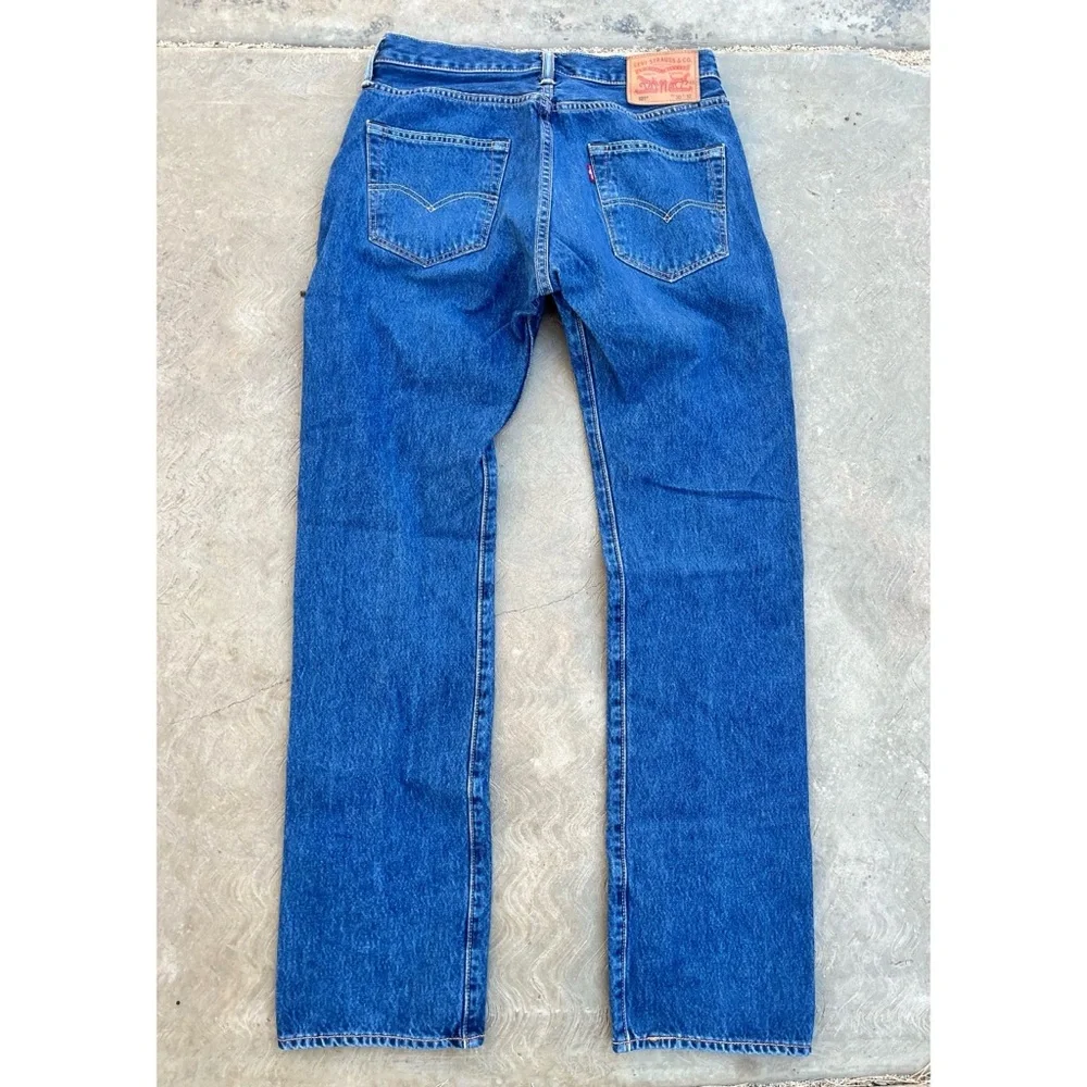 LEVI’S | 501 Dark Wash Button Fly Straight Denim Jeans 30x32